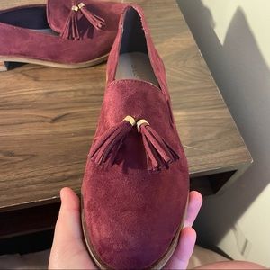 red loafers